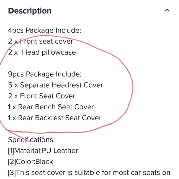 Seat cover - Picture 5 of 5